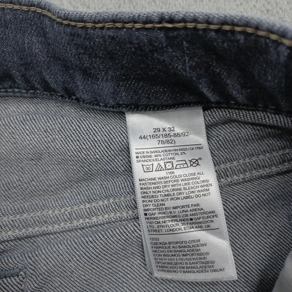 Banana Republic Jeans Men 29x32 Black Denim Slim Fit Pockets Preppy‎